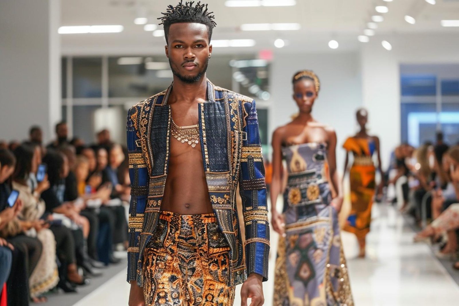 runway diversity multicultural fashion show featuring models various sizes styles